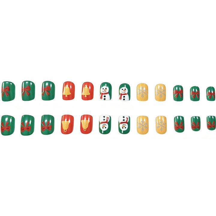 Festive Holiday Themed Acrylic Nail Art Kalsten