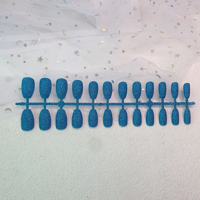 Glittery Gel Press-On Nail Extensions