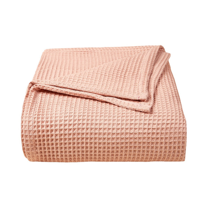 Textured Waffle Weave Throw Blanket kalsten
