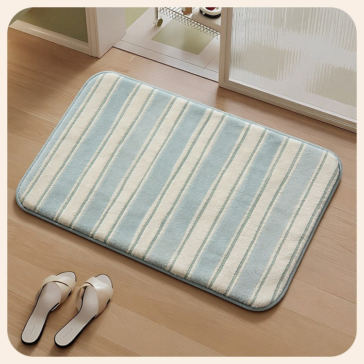 Soft Striped Bathroom Mat