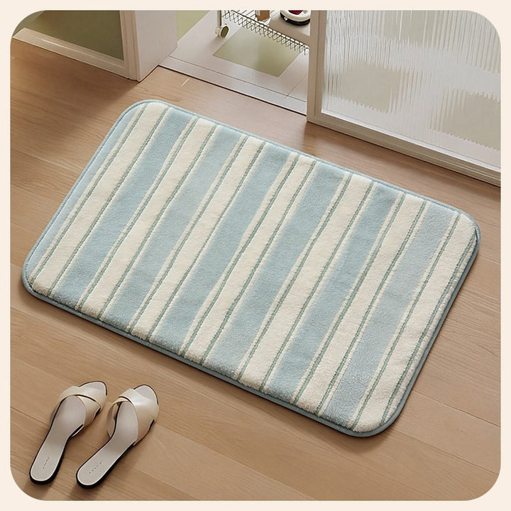 Soft Striped Bathroom Mat