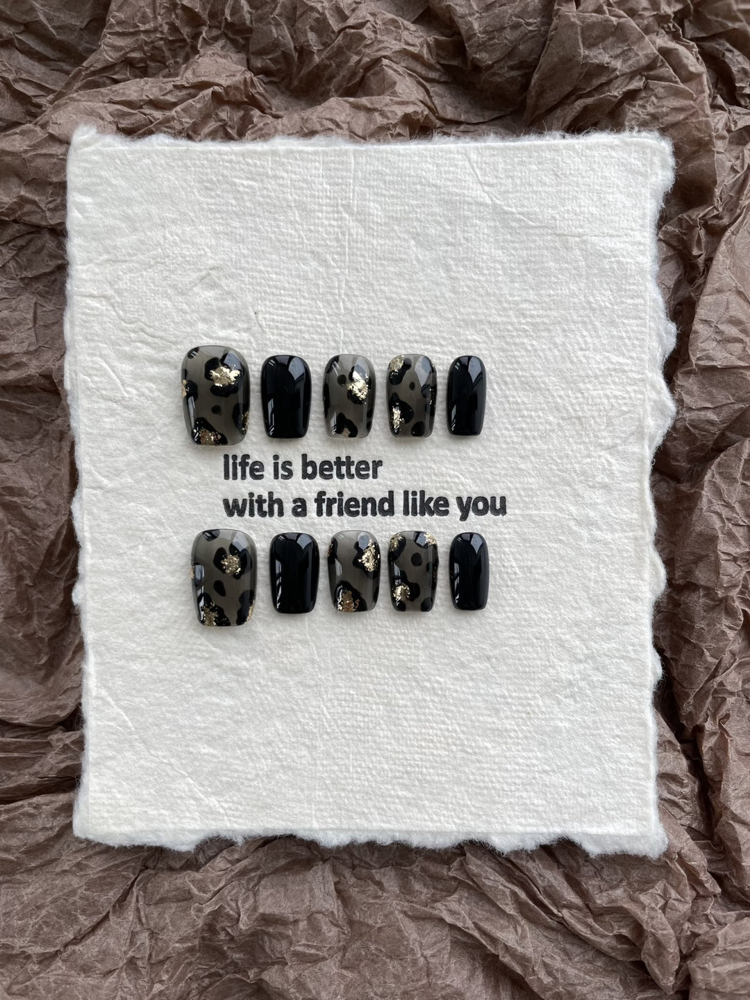 Artisanal Animal Print Press-On Nail Set
