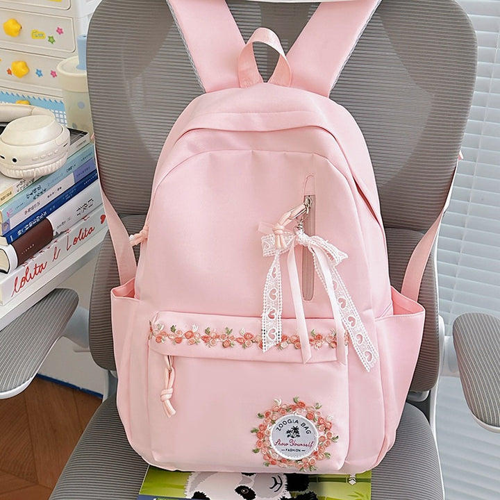 Embroidered Floral Backpack Kalsten
