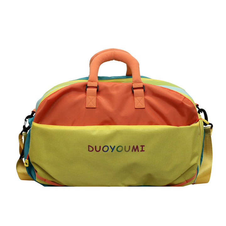 Colorful Multi-Compartment Travel Duffle