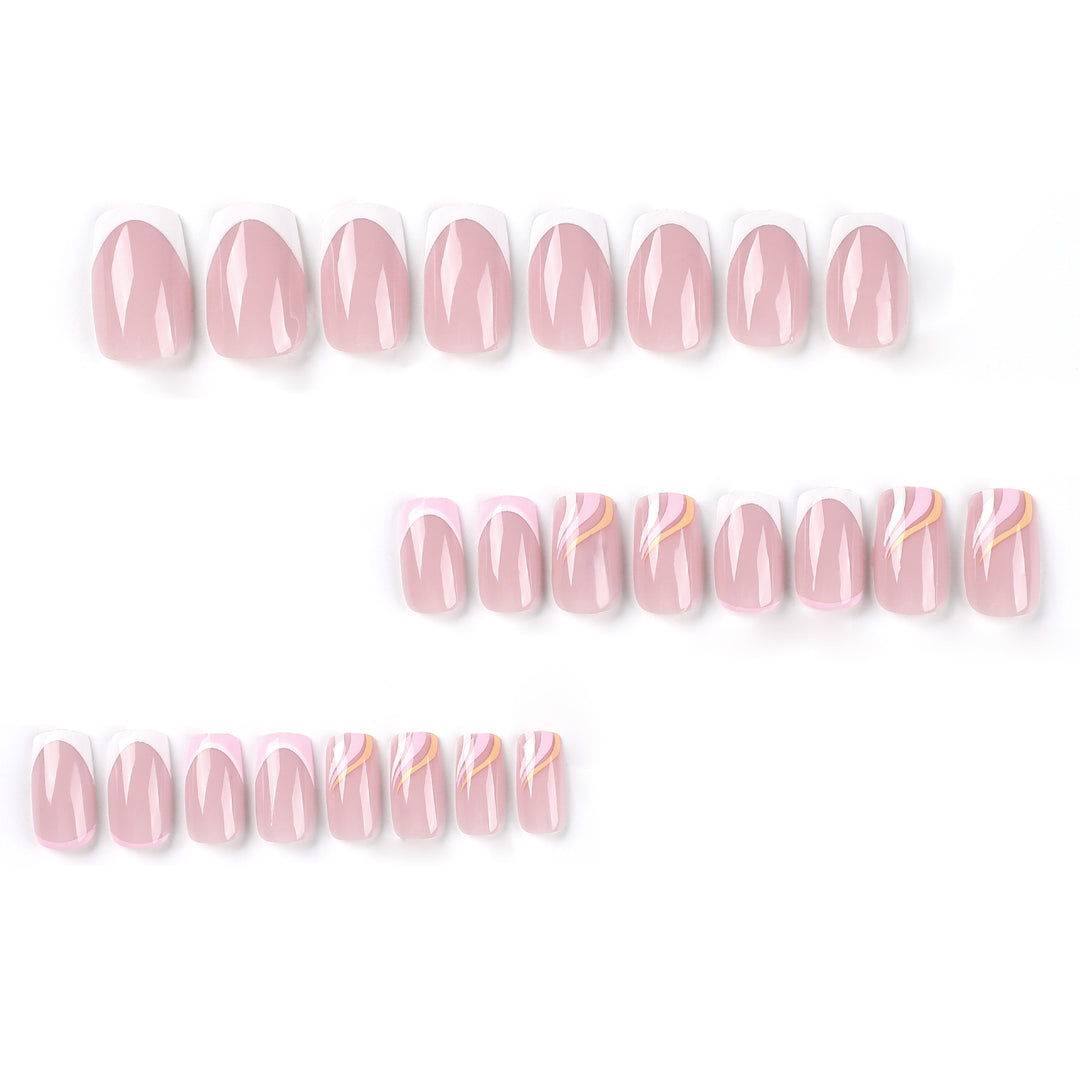 Artful Gel Nails with Elegant Accents Kalsten