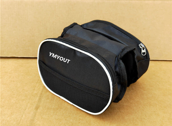 compact bicycle handlebar storage bag with waterproof oxford fabric and front mesh pocket Kalsten