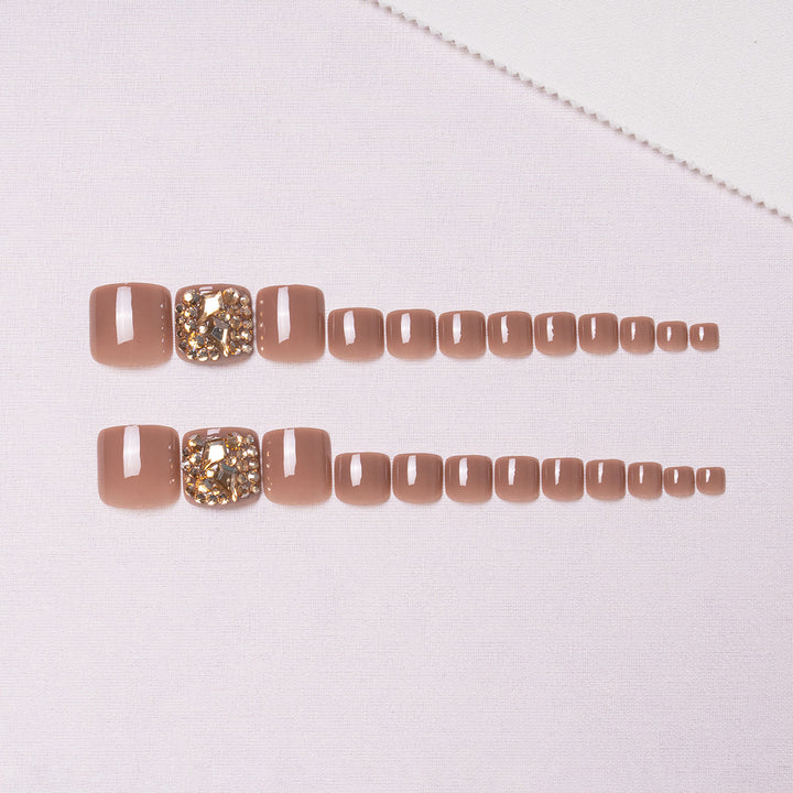 Decorative Rhinestone Toenail Art  1791110396