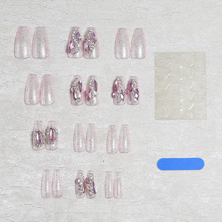 Glamorous nail art set with crystal decoration Kalsten