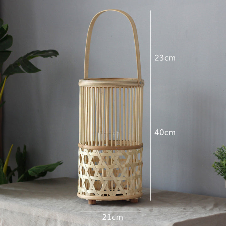 Handcrafted lantern made of rattan Kalsten