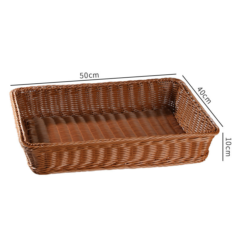 Large Rectangular Woven Storage Tray Kalsten