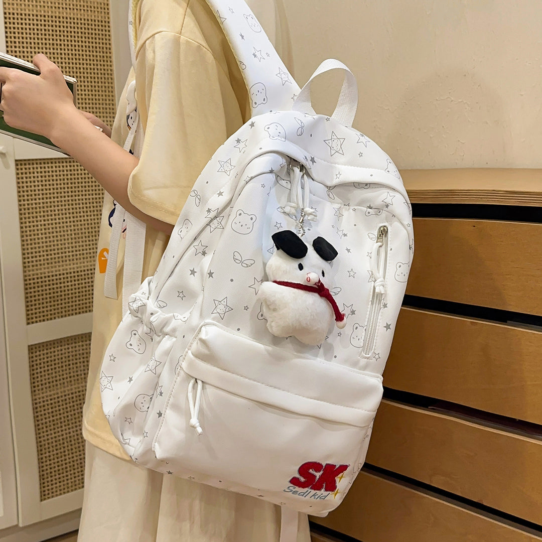 Illustrated Character-Themed Backpack Kalsten