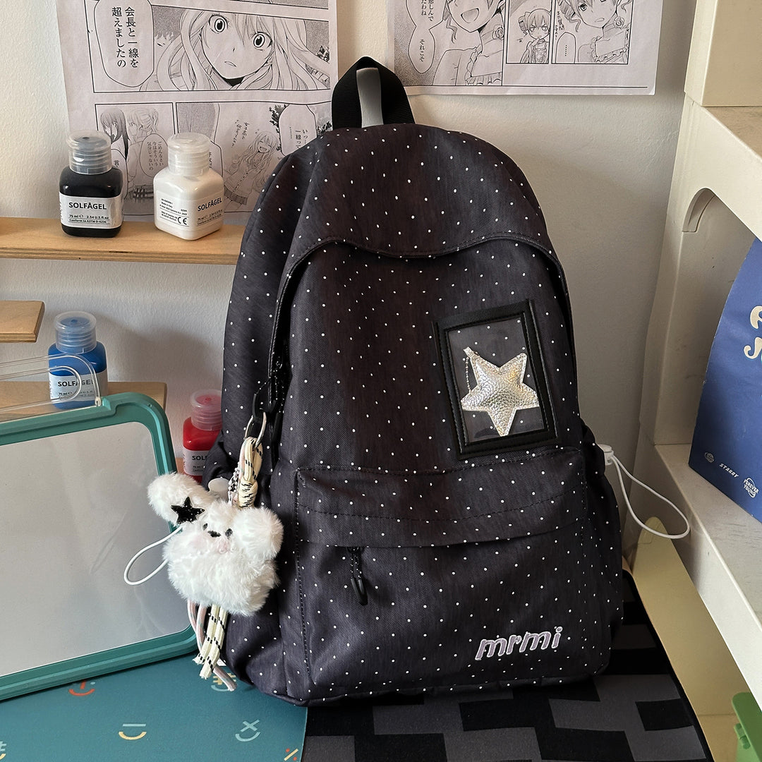 Stylish Dot-Patterned Backpack Kalsten