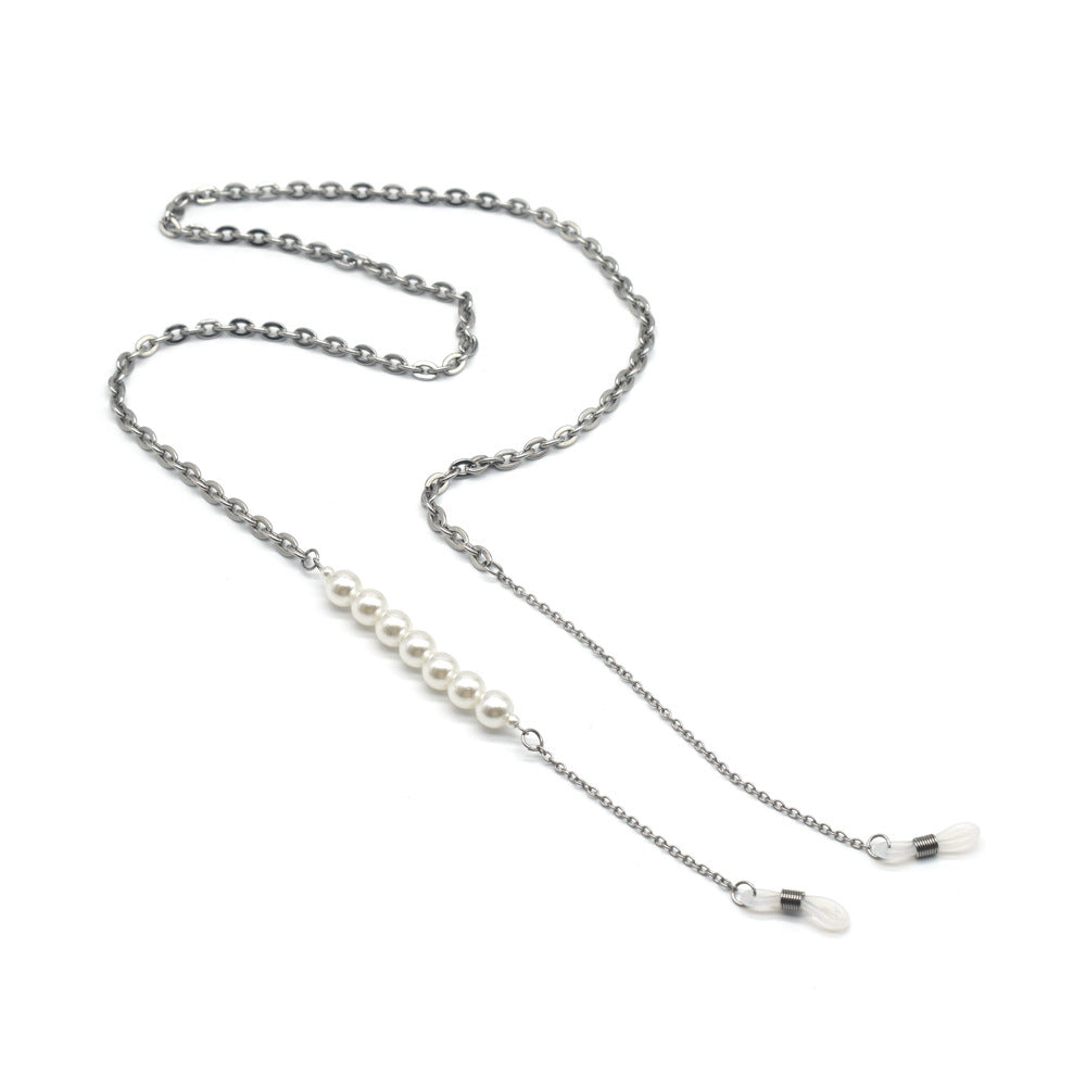 Elegant Pearl Bead Eyewear Holder Chain Kalsten