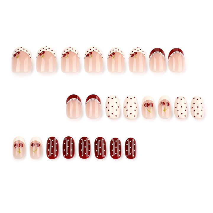 Artful Nail Art with Cherry Design Kalsten