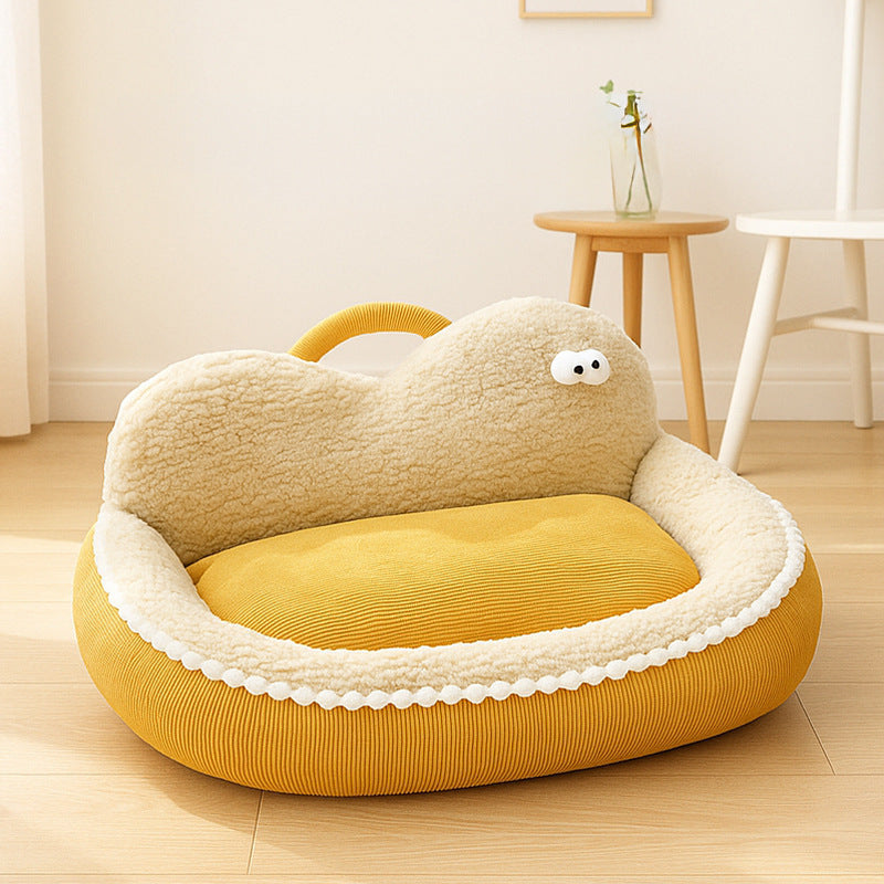 Cozy Plush Cloud Dog Bed