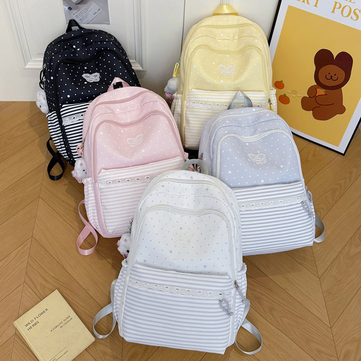 Playful Bunny-Ear Design School Backpack Kalsten