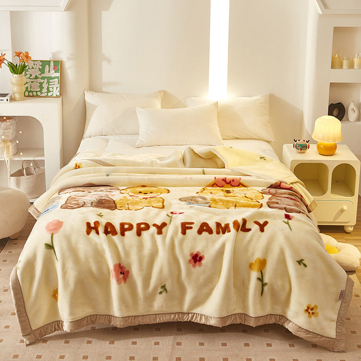 Decorative Fleece Throw Blanket Kalsten