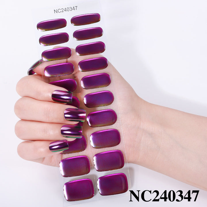 Glossy Press-On Nail Wraps