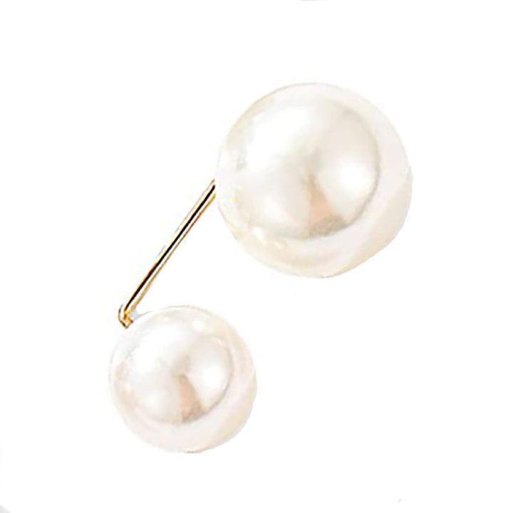 Modern Geometric Double Ball Brooch Kalsten