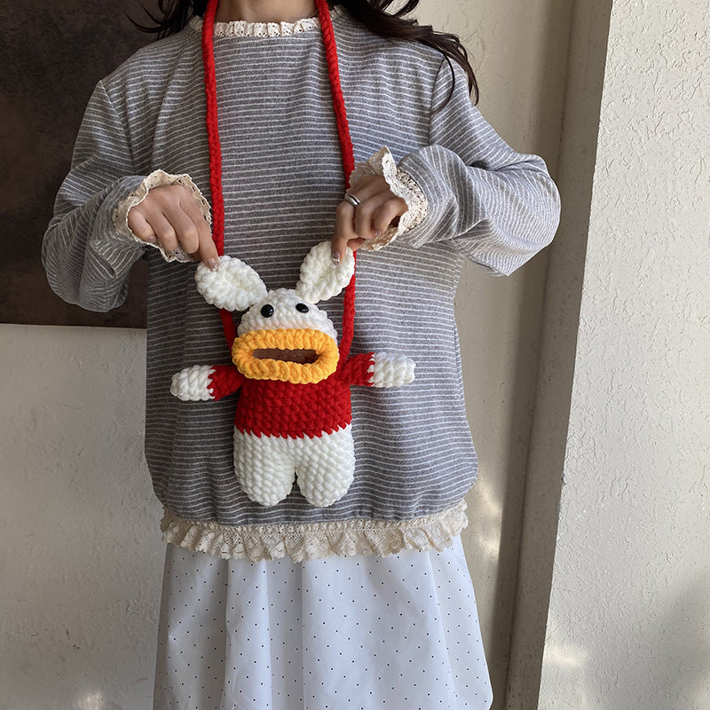 Cute Character Plush Crossbody Bag