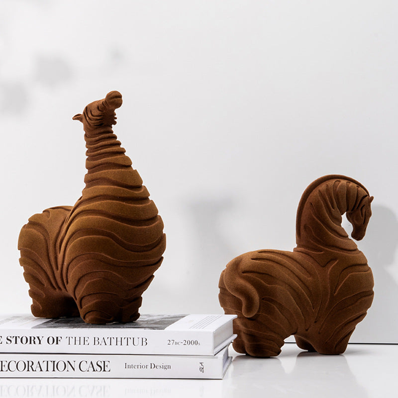 Artistic Abstract Horse Sculpture