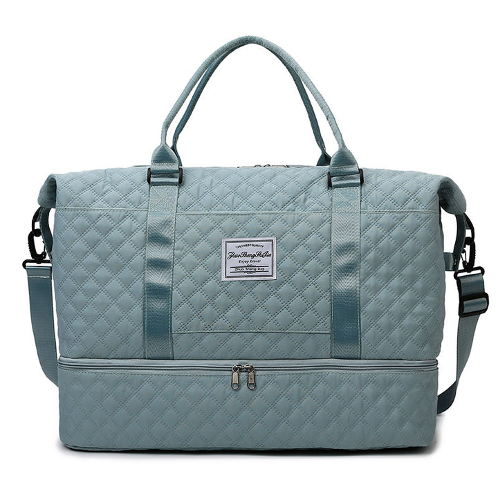 Quilted Multi-Pocket Travel Duffel