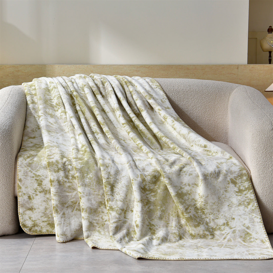 Luxury Leopard-Print Fleece Throw Blanket Kalsten