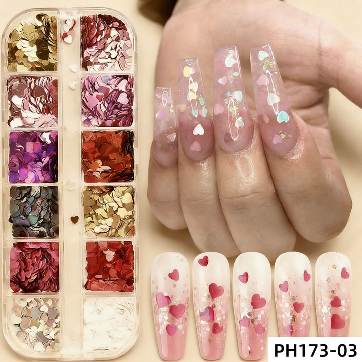 Colorful Nail Art Decoration Set