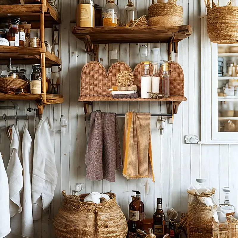 Wall shelf with woven design Kalsten