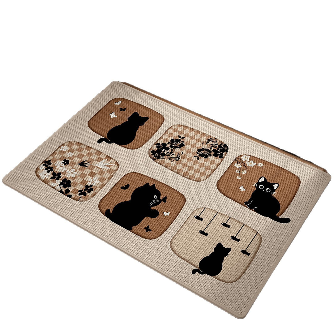 Anti-Slip Cat-Themed Kitchen Mat Kalsten