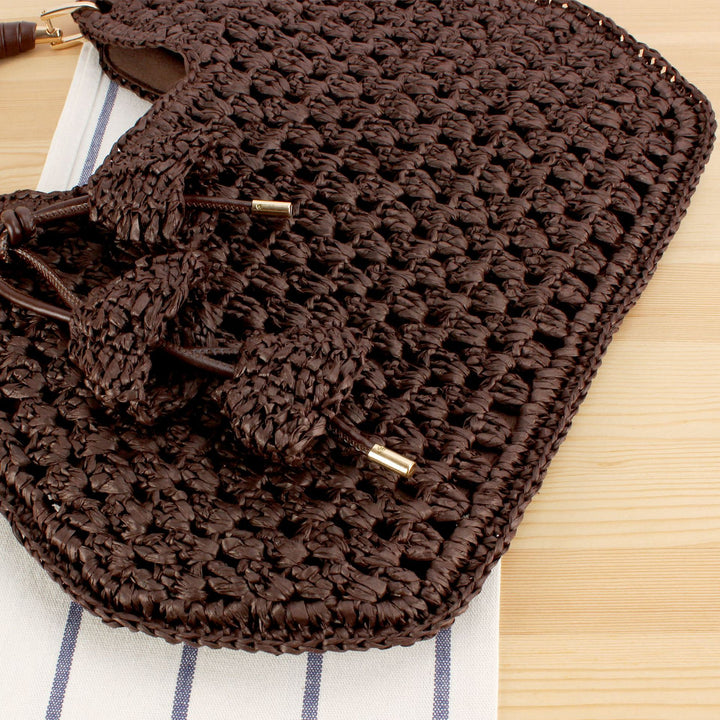Handbag Made from Handcrafted Natural Material with Unique Tassel Pendant Kalsten