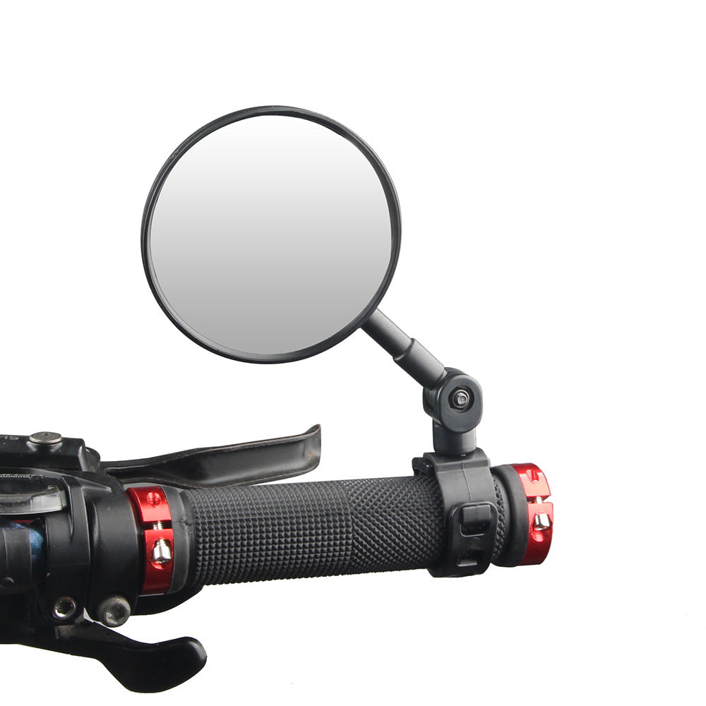 Adjustable Bicycle Handlebar Mirror with Full Swivel Arm and Wide Angle Convex Glass Kalsten