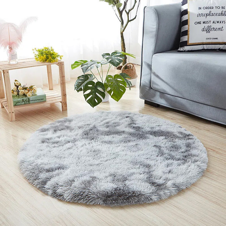Plush Circular Area Rug Kalsten