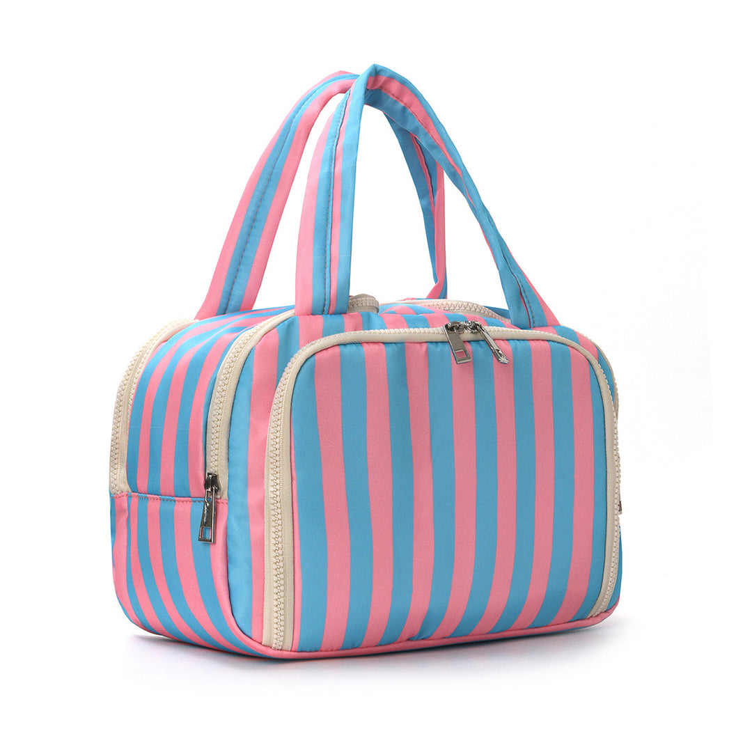 Cosmetic bag with stylish striped pattern Kalsten