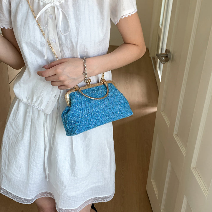 Vintage-Inspired Textured Crossbody Bag Kalsten