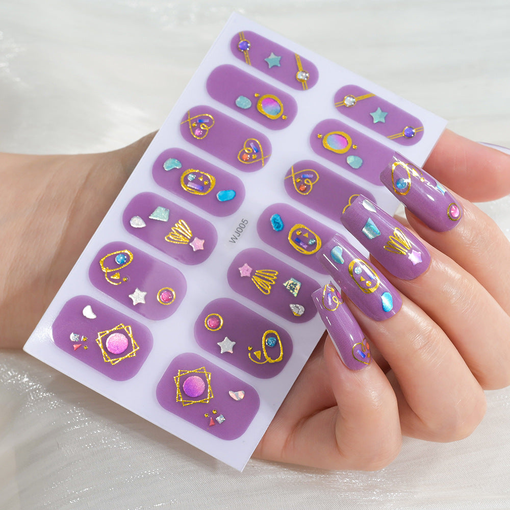 Festive Decorative Nail Art Sheet