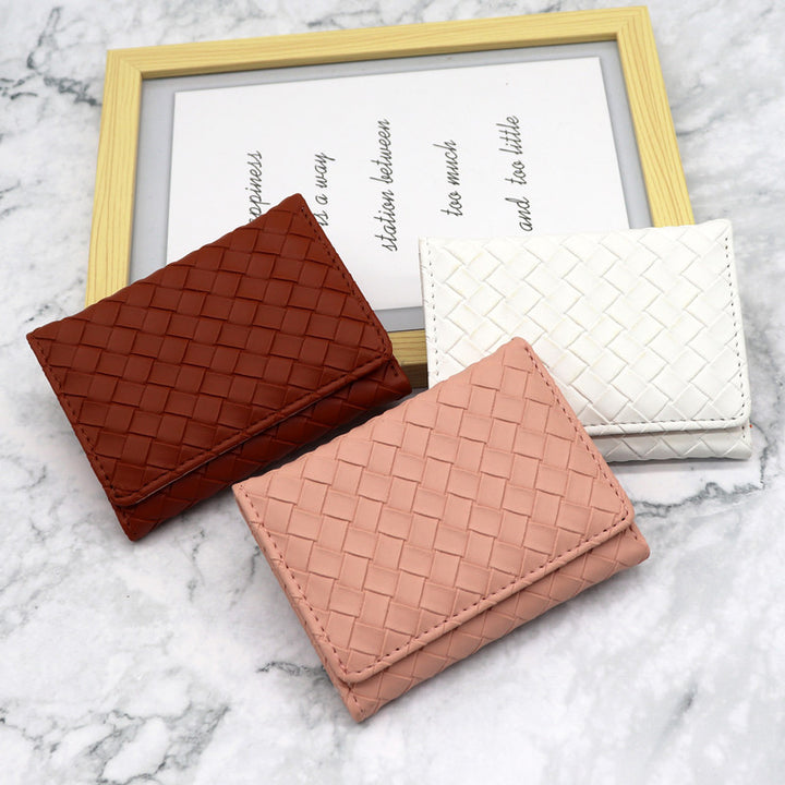 Textured Compact Wallet