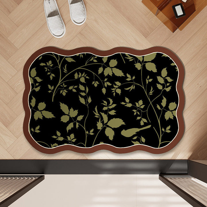 Floral Pattern Bath Mat