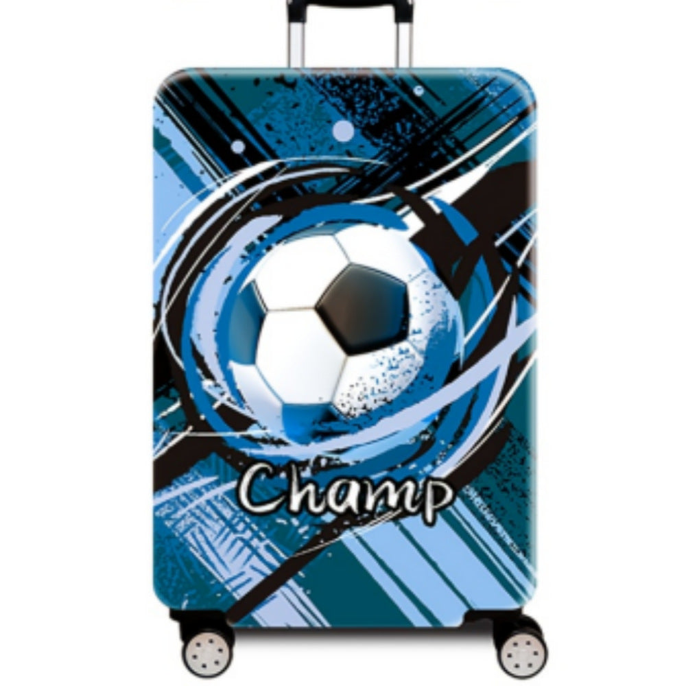 Women's hard-shell suitcase with dynamic football motif Kalsten