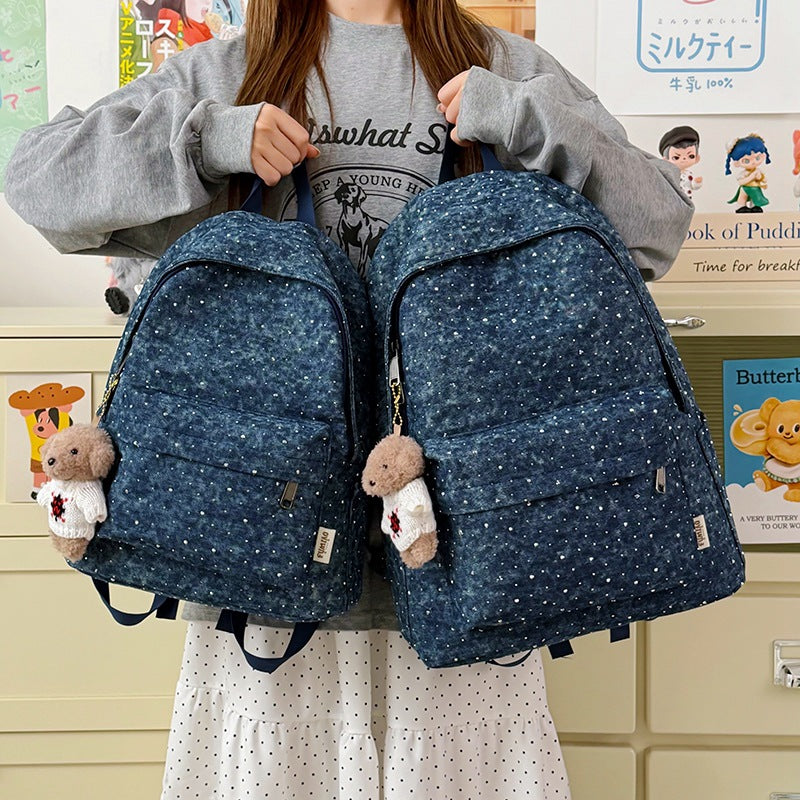Stylish Polka Dot Everyday Backpack Kalsten