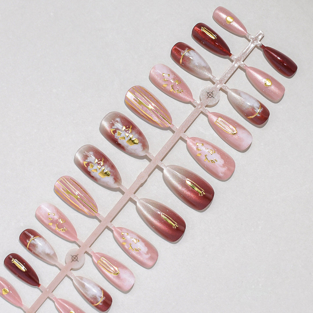 Elegant Press-On Nail Art Set Kalsten