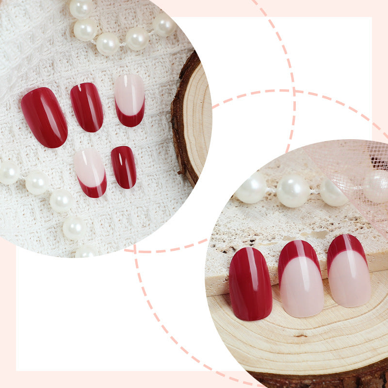 Premium Glossy Press-On Nail Art Set Kalsten