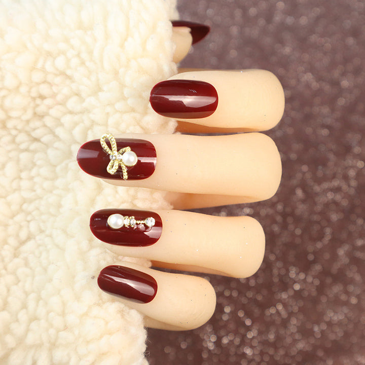Luxurious Decorative Press-On Nail Set Kalsten