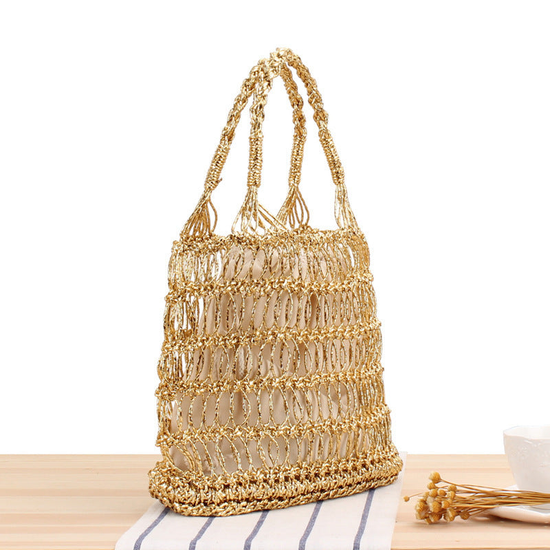 Shoulder bag made of punched metal grid Kalsten