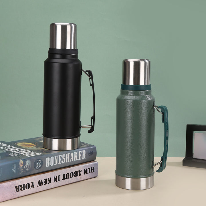 Unisex Insulated Stainless Steel Water Bottle with Carrying Handle Kalsten