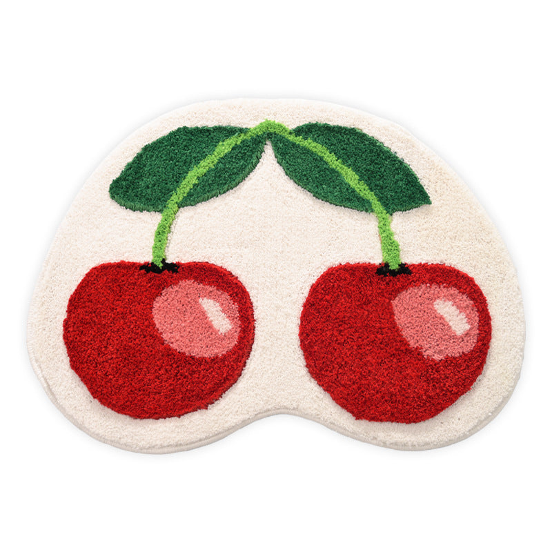 Home Decor Cherry Shaped Bath Mat Kalsten