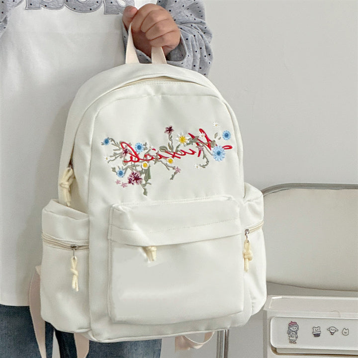 Stylish Embroidered Multi-Pocket Backpack Kalsten