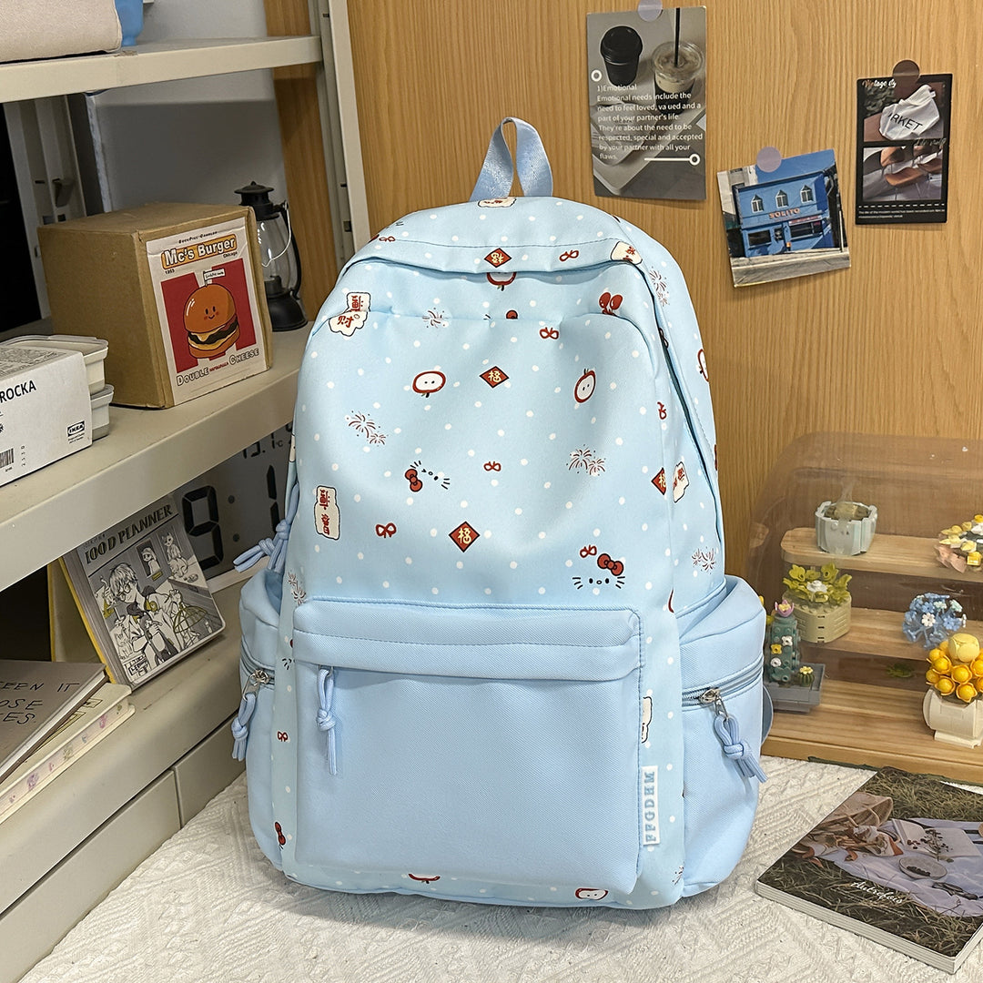 Playful Illustrated Cartoon Backpack Kalsten