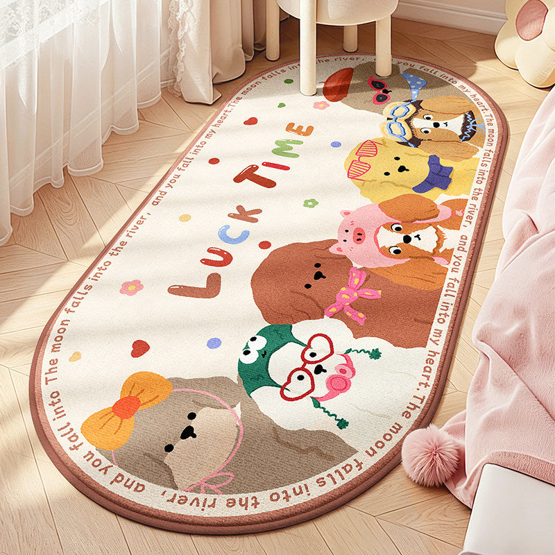 Children's Playful Animal Design Area Rug Kalsten