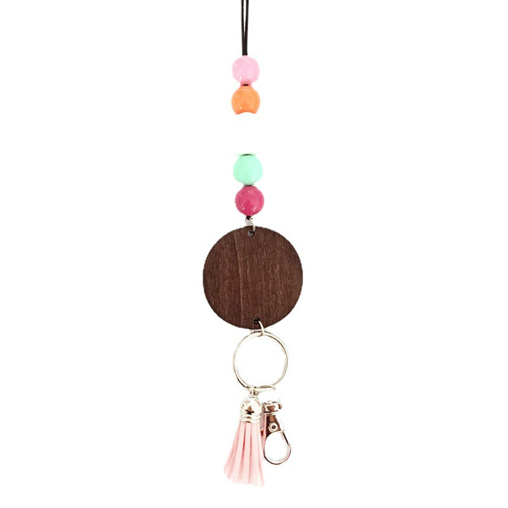 Wooden Beaded Keychain Holder Kalsten